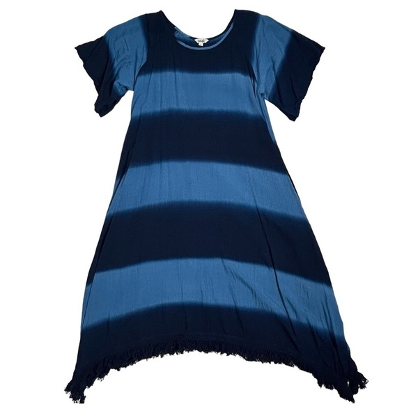 Adrift Blue Tie Dye Midi Dress - Picture 1 of 12